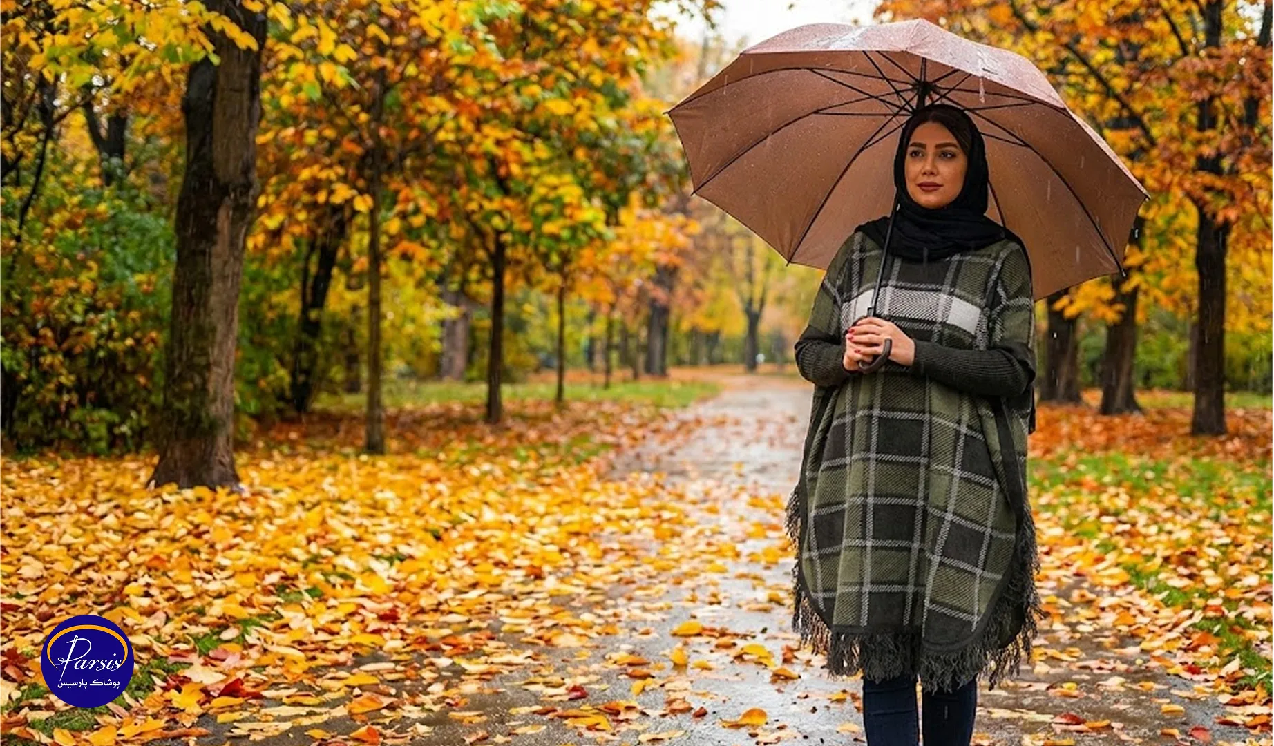 خرید مانتو پانچ بافت در پارسیس مد